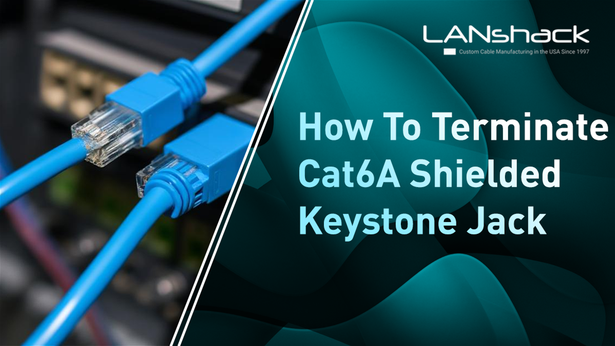 How to Terminate the Cat 6A, 10G, SHIELDED 10-Gigabit Keystone Jack by Quick-Cat&trade; Leading 10G